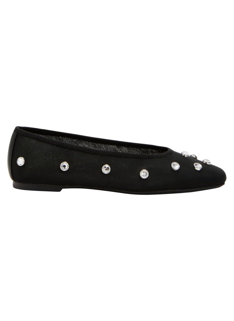 Katy Perry - Embellished Close Toe Flat Ballerinas - Image 1