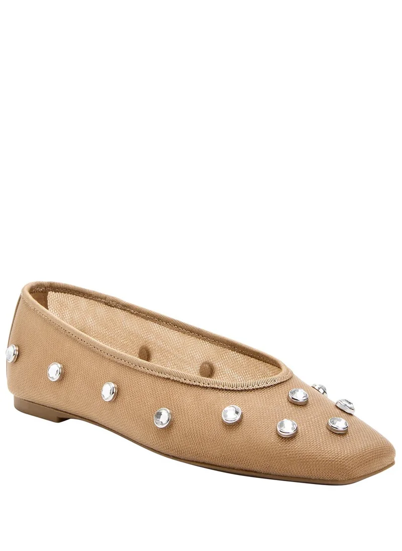 Katy Perry Embellished Close Toe Flat Ballerinas