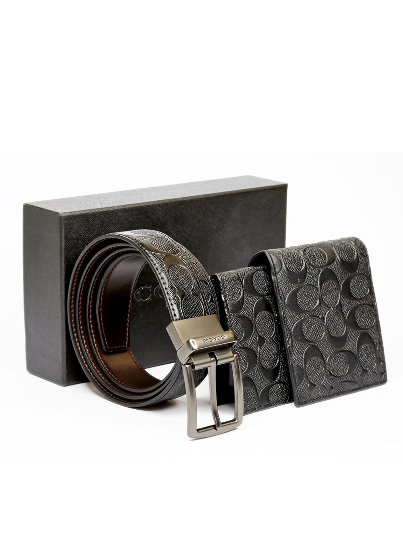 coachoutlet Coach Men's Signature Wallet & Reversible Belt Set  - Image 1