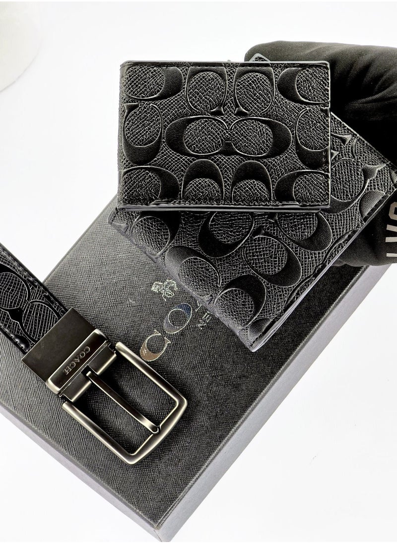 coachoutlet Coach Men's Signature Wallet & Reversible Belt Set  - Image 4