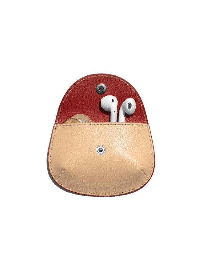 DailyObjects Pellet Cable/Coin Wallet | Multipurpose Faux Leather Wallet/Clip Organiser/Cable Holder/Coin Wallet - Red - Image 3