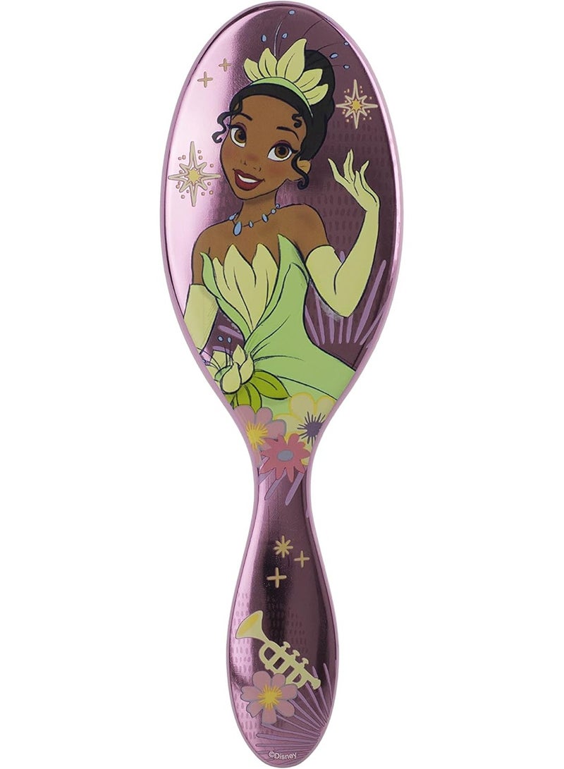 فرشاة ويت براش برينسيس ويل هارت الأصلية لفك تشابك الشعر - مجموعات ديزني تيانا، بنفسجي فاتح - جميع أنواع الشعر - شعيرات إنتيلي فليكس فائقة النعومة تنزلق عبر التشابك بسهولة - Image 2