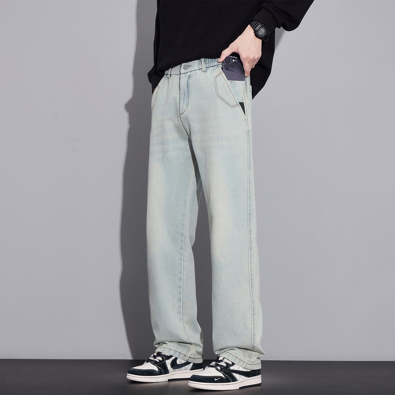 Unisex Classic Denim Jeans Loose Fit Daily Outdoor Wear - Image 5