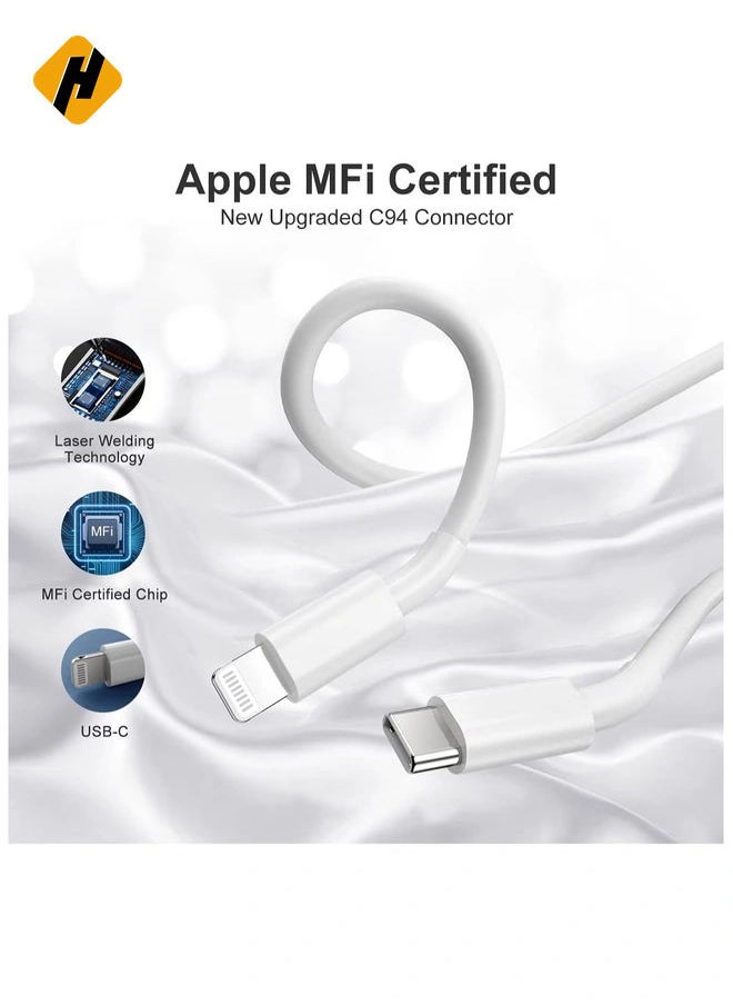 HuHa - 3-Pack USB-C iPhone Fast Charger Lightning Cable - Image 1