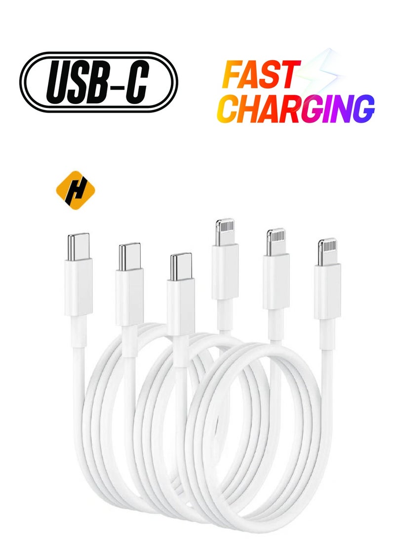 HuHa - 3-Pack USB-C iPhone Fast Charger Lightning Cable - Image 1