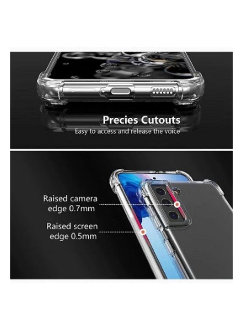 فيسوس واضحة الصدمات الكامل للجسم المضاد للفرش الواضحة تغطية TPU Cover for Samsung S 21 Fe - Image 3