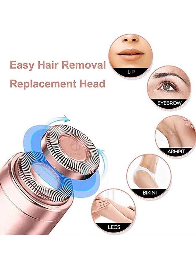 لو.بيبي.في  المرأة غير مؤلمة مزيل الشعر البسيطة آلة إزالة الشعر التشذيب للوجه / الأزرق  - Image 4