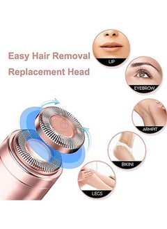 LO.BABY.VE Women's Painless Hair Remover Mini Epilator trimmer Machine for face / Blue  - Image 3