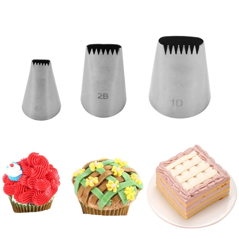 Symphony Wire Tips, Stainless steel Icing Piping Nozzles For Pastry Fondant Tools (D) - Image 1