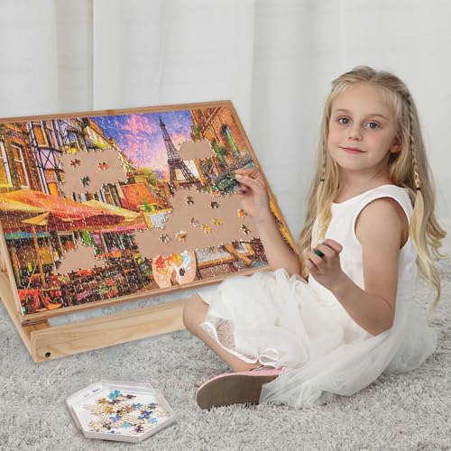 SoeKoa Puzzle Board Stand Puzzle Board Stand for TelyPuzzle Holder Board Portable Puzzle Holder Board Can Stand High Tilt Angles with 3 Adjustable High and Low Tilt Angle1889x 1338Only Stand - Image 5