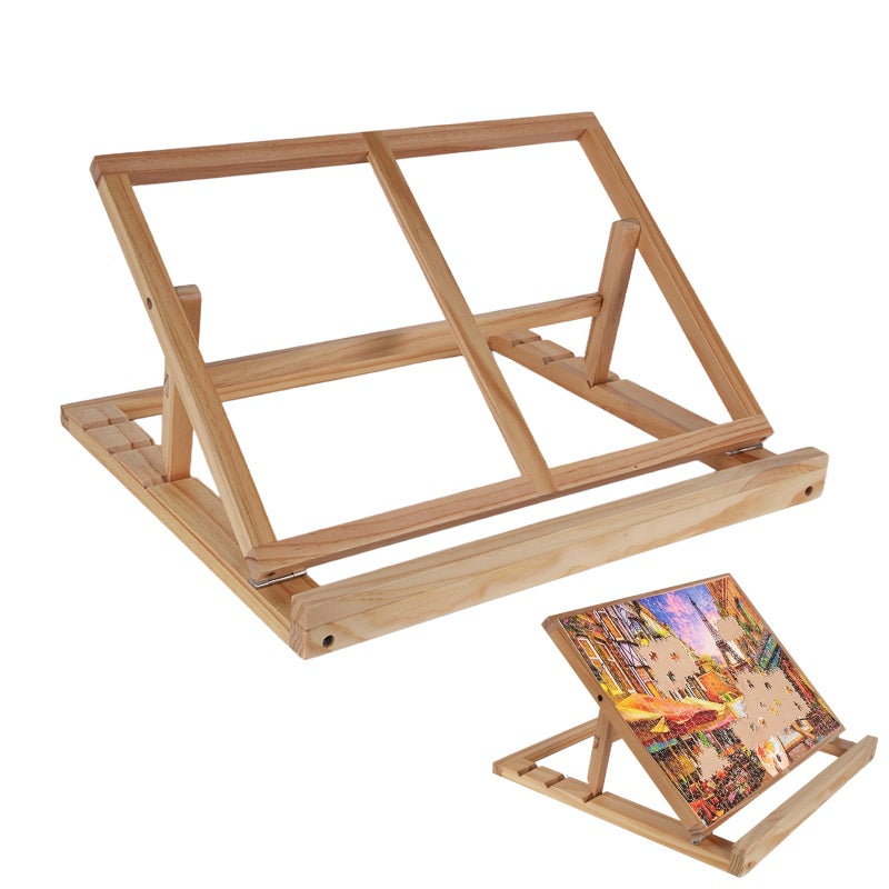 SoeKoa Puzzle Board Stand Puzzle Board Stand for TelyPuzzle Holder Board Portable Puzzle Holder Board Can Stand High Tilt Angles with 3 Adjustable High and Low Tilt Angle1889x 1338Only Stand - Image 2