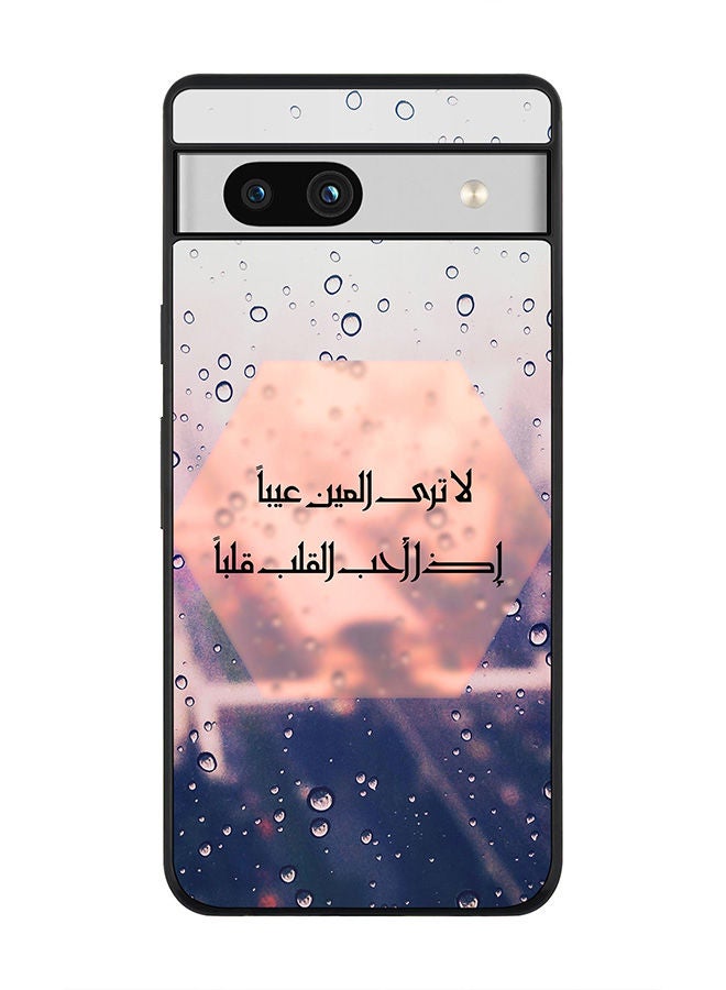 Stylizedd Rugged Black edge case for Google Pixel 7a 5G Slim fit Soft Case Flexible Rubber Edges Anti Drop TPU Gel Thin Cover -  When The Heart Loves - Image 1