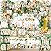 YGCTBVY Wild Birthday DecorationsSafari Birthday Decorations 239Pcs Wild Plates and Napkin Sets Banner Backdrop Tablecloth Cake Topper Box Balloon Garland for Jungle 1st Birth day Decorations - Image 2