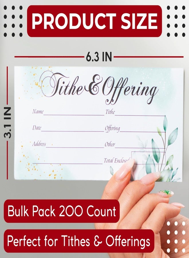 Granatan Church Offering Envelopes 200 Count, 6.3x3.1 inches, Self-Seal, Tithes and Offerings - Image 2