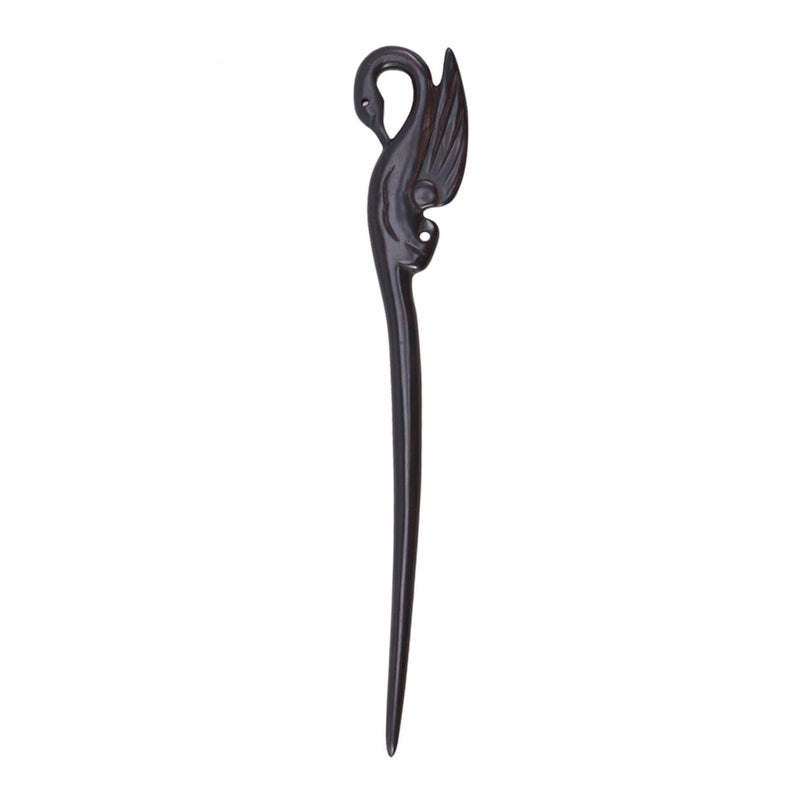 Natural Fragrance Ebony Hair Stick for Buns Handmade Smooth Edge Wooden Hairpin Hair Fork Sturdy - Image 1