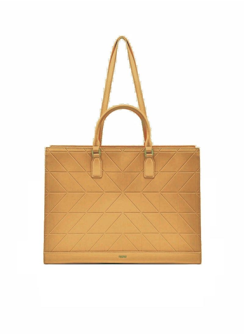 Pedro - Studio Leather Pixel Tote Bag - Image 1