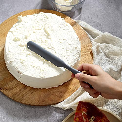 we3 Multi Purpose Heat Resistance Silicone Spatula Turner Non-Stick Silicone Kitchen Tools FDA Approved Piece of 1 Black|Spatula Spreader/Butter Knife 24cm - Image 5
