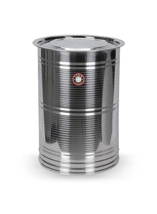LION Stainless Steel Storage Drum | Food Grade Airtight Container for Grains, Sugar, Flour, Tea, Coffee, and More | BPA Free, Rust & Corrosion Resistant, 14 Liter, 29x31 cm - Image 4