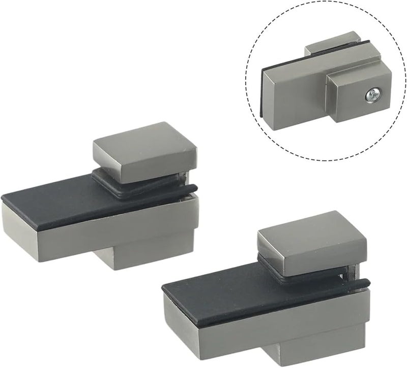 Zinc Alloy Glass Shelf Brackets 20pcs Adjustable Clamps For 3 16mm Thick Glass - Image 4