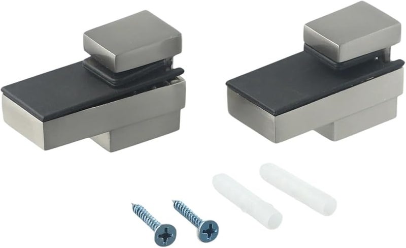 Zinc Alloy Glass Shelf Brackets 20pcs Adjustable Clamps For 3 16mm Thick Glass - Image 1