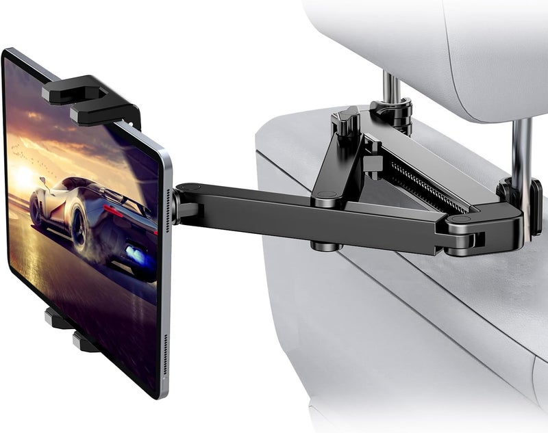 Peastrex Car Headrest iPad Holder - Aluminium Arm Tablet Mount for 4.7-13" Devices - Image 1