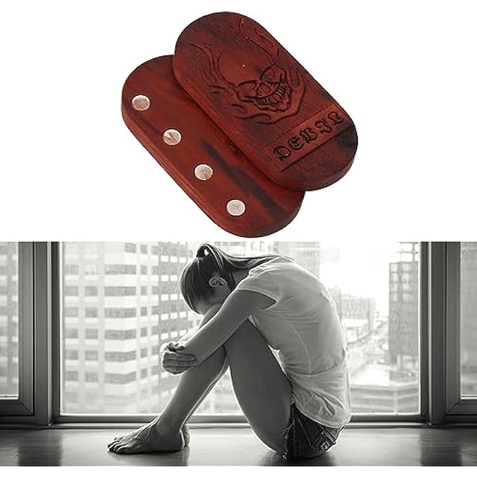 Cryfokt Decompression Toy, Exquisite Workmanship Finger Stress Relief Slider Relaxing Wood for Office for Youth (#1) - Image 3