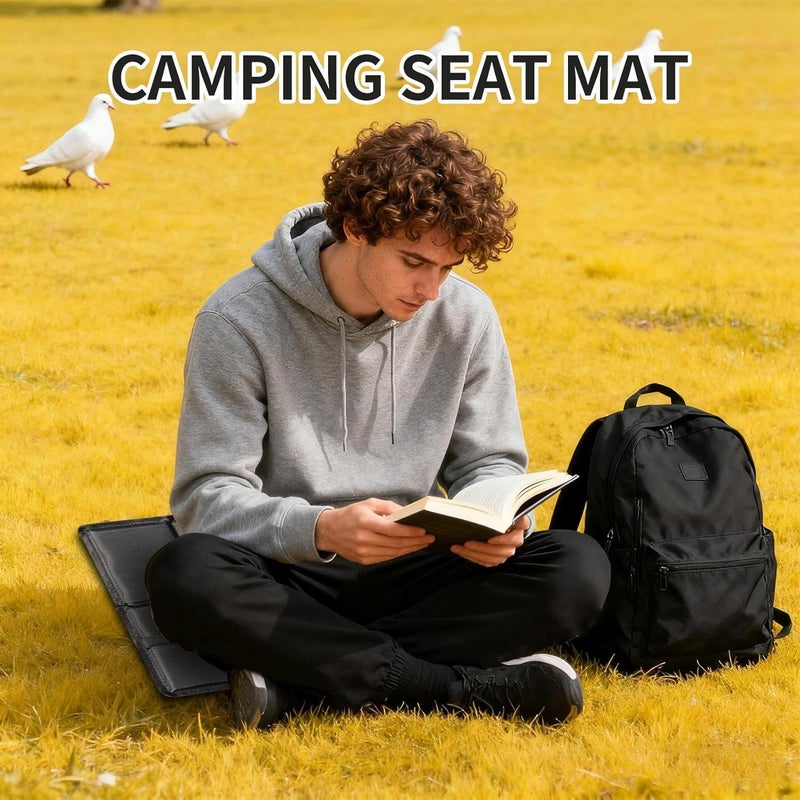 Camping Sit Pad - Camping Seat Cushion | Large Foldable Waterproof Insulated with Bag Sponge Mat for Sporting Event Walking Beach Indoor Fishing Park Travel Garden - Image 2