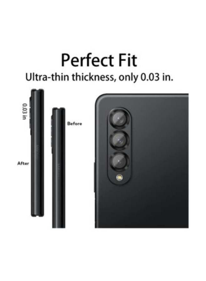 ACLIX Camera Lens Protector for Samsung Galaxy Z Fold 4, Anti-Scratch HD Tempered Glass Back Camera Protective Film [Ultra-Thin], Gold - Image 3