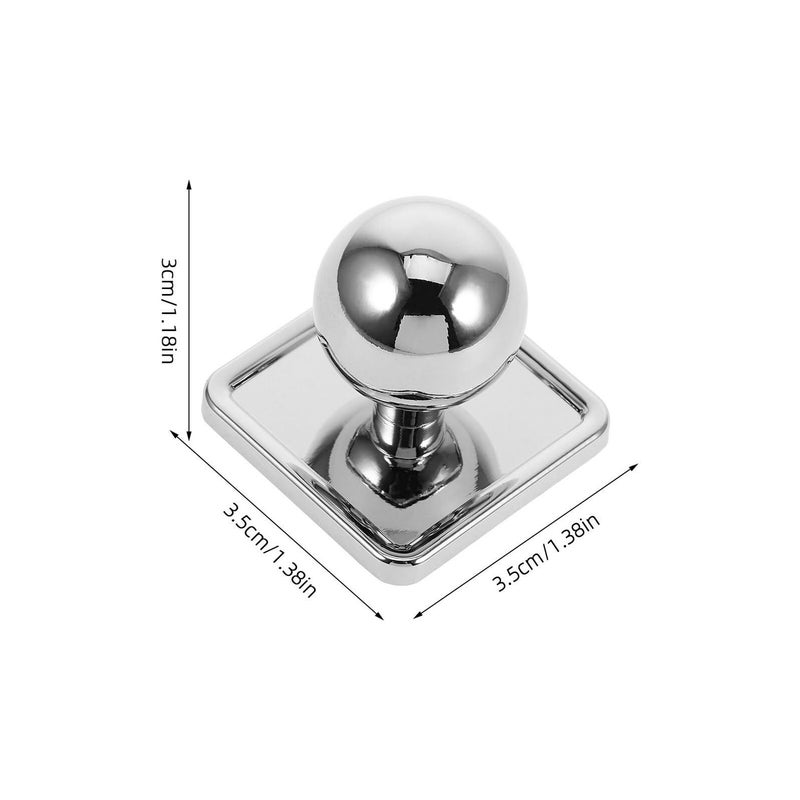 Zinc Alloy Single Hole Cabinet Pull Bright Chrome Door Handle for Wardrobe Drawer Furniture - Image 3