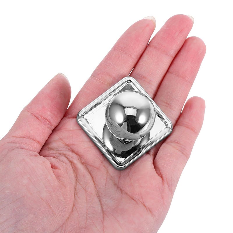 Zinc Alloy Single Hole Cabinet Pull Bright Chrome Door Handle for Wardrobe Drawer Furniture - Image 5