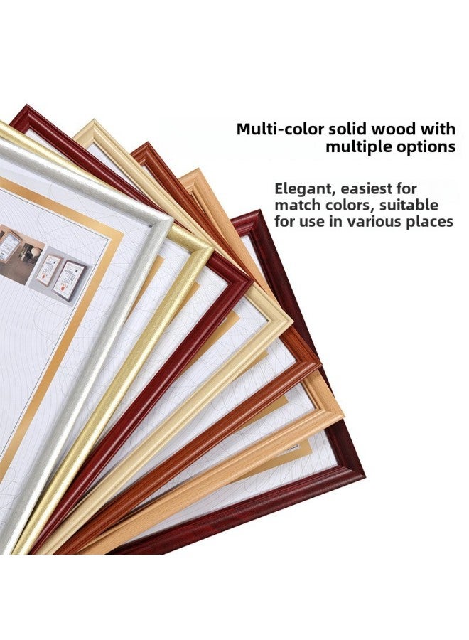 The Original Copy Of The Business License Framework For Yujia Is A Protective Cover With Wall A3 Certificate Cabinet Bulletin Board A4 Food Hygiene License-Color:A3 Frame Food Hygiene License (29.7*42) Universal Horizontal And Vertical - Champagne Color [aluminum Alloy]  - Image 5