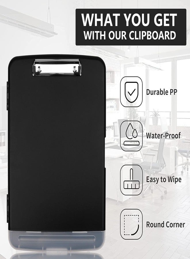MeRaYo Writing Pad for Exam Pad for Kids Exam Board for Students Study Pad Clip Pad with Storage Case Clipboard Writing Pad Exam Pad for Girls and Boys (Black Color) - Image 3