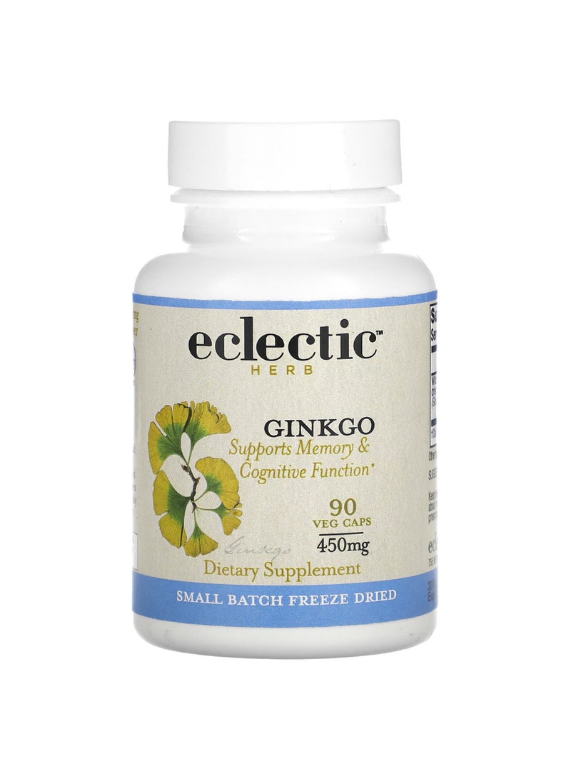 Eclectic Herb Ginkgo, 450 mg, 90 Veg Caps