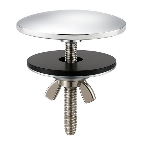 XNTONG - 2-Inch Faucet Hole Cover, Sink Hole Cover, Solid Brass Chrome-Plated Kitchen Sink Tap Hole Plate Stopper Cover for Home Kitchen and Bathroom, Kitchen Sink Hole Covers (Silver) - Image 1