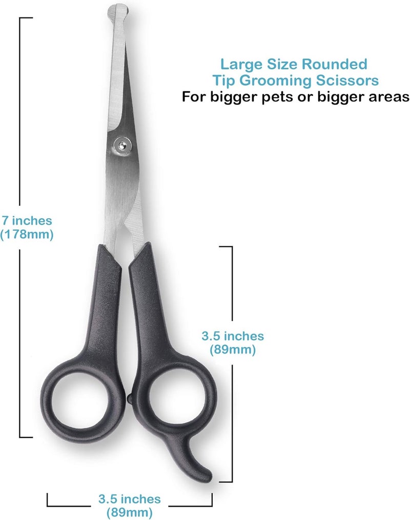 Pet Grooming Scissors Set - Stainless Steel Body & Facial Trimmer for Dogs & Cats - Image 5