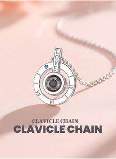 Generic Ladies' charm necklace, heart-shaped metal jewelry, elegant and luxurious necklace, adorable pendant necklace suitable for girls, versatile necklace for various occasions  - Image 1