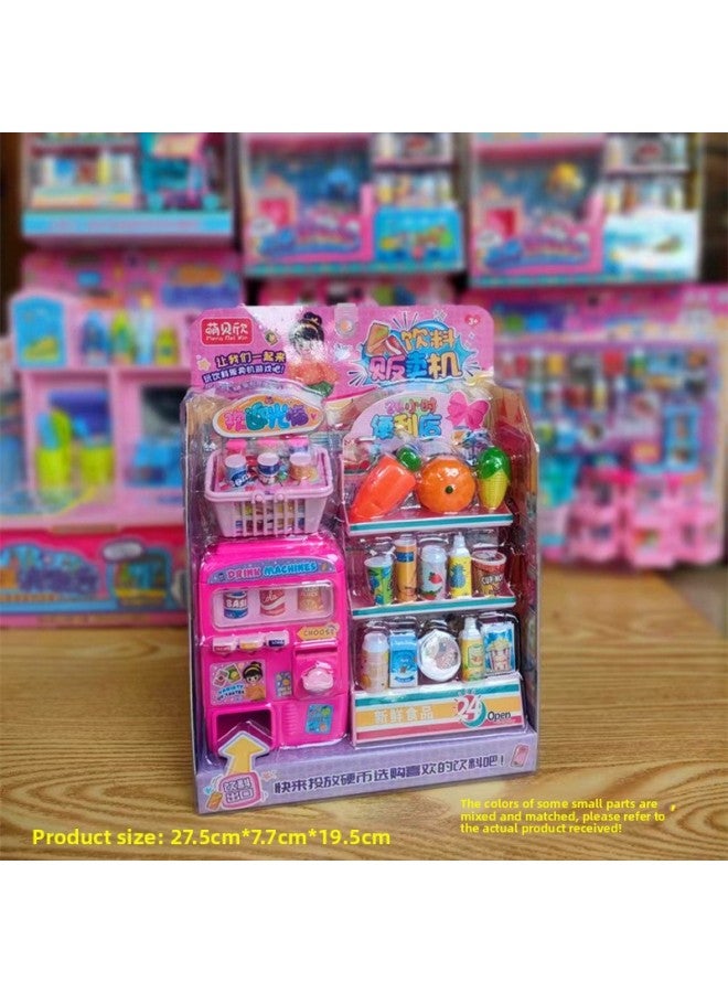 لعبة أطفال محاكاة متجر صغير أمين صندوق مطبخ صغير طاولة زينة أدوات إصلاح للأولاد والبنات