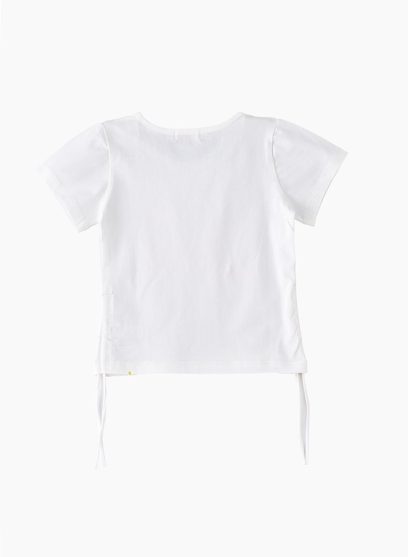 جيلين تيشيرتات قطنية مريحة للبنات بطبعات مرحة وصيفية من صن شاين سكواد - Image 2