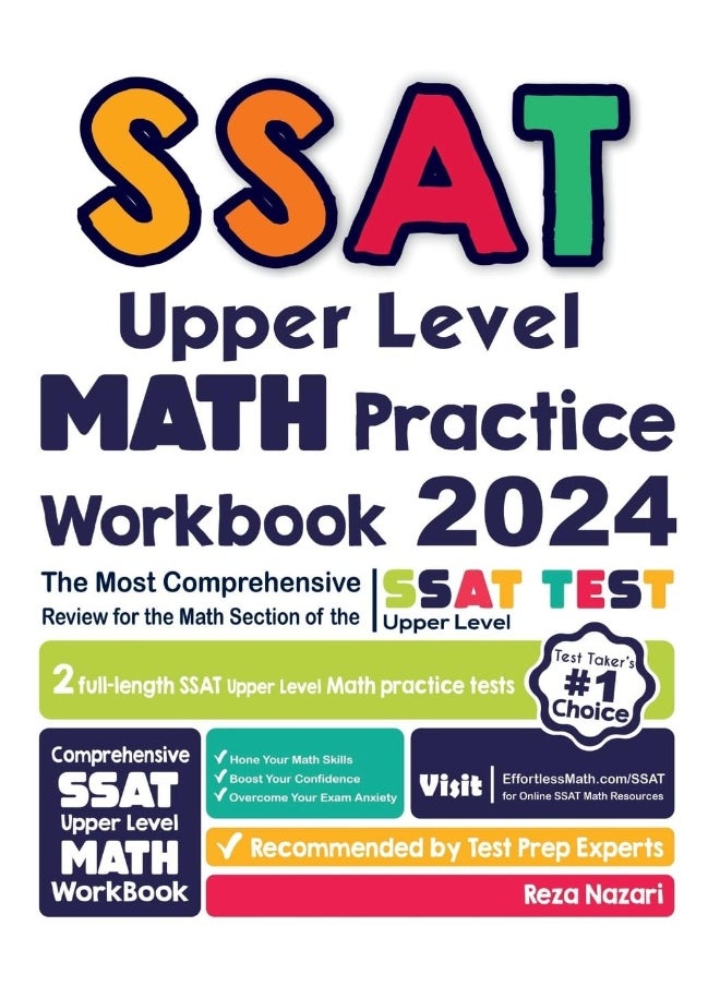 SSAT Upper Level Math Practice Workbook: The Most Comprehensive Review for the Math Section of the SSAT Upper Level Test 