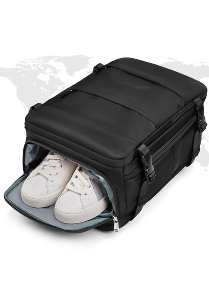 Generic - Travel Backpack Female Capacity Travel Backpack Black - Image 1