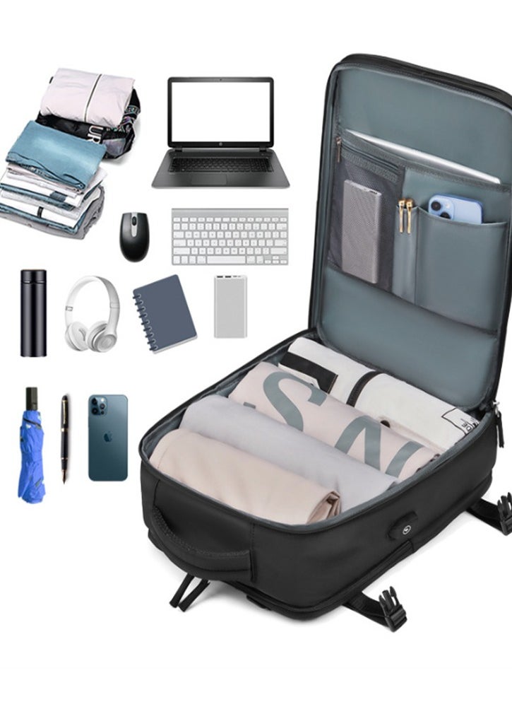 Generic - Travel Backpack Female Capacity Travel Backpack Black - Image 1