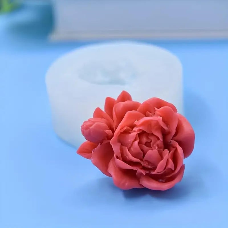 Skytail 3 Pack Rose Silicone Candy Molds Mini Flower Fondant Chocolate Silicone Leaf Molds for Candle Making Baking Sugarcraft Cake Decoration Cupcake Topper Clay Crafting Projects Soap Wax Melt - Image 4