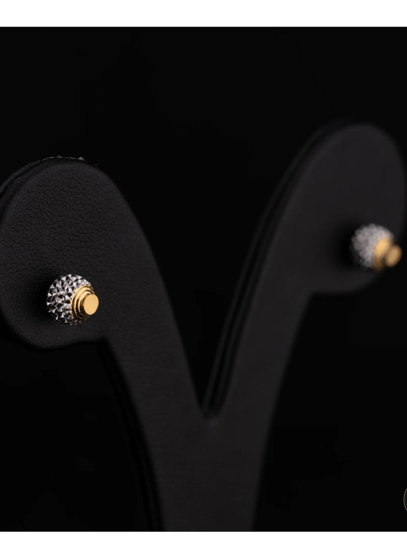 AAZ Jewellery L.L.C - Sparkle 22K Gold Stud Earrings - Image 1