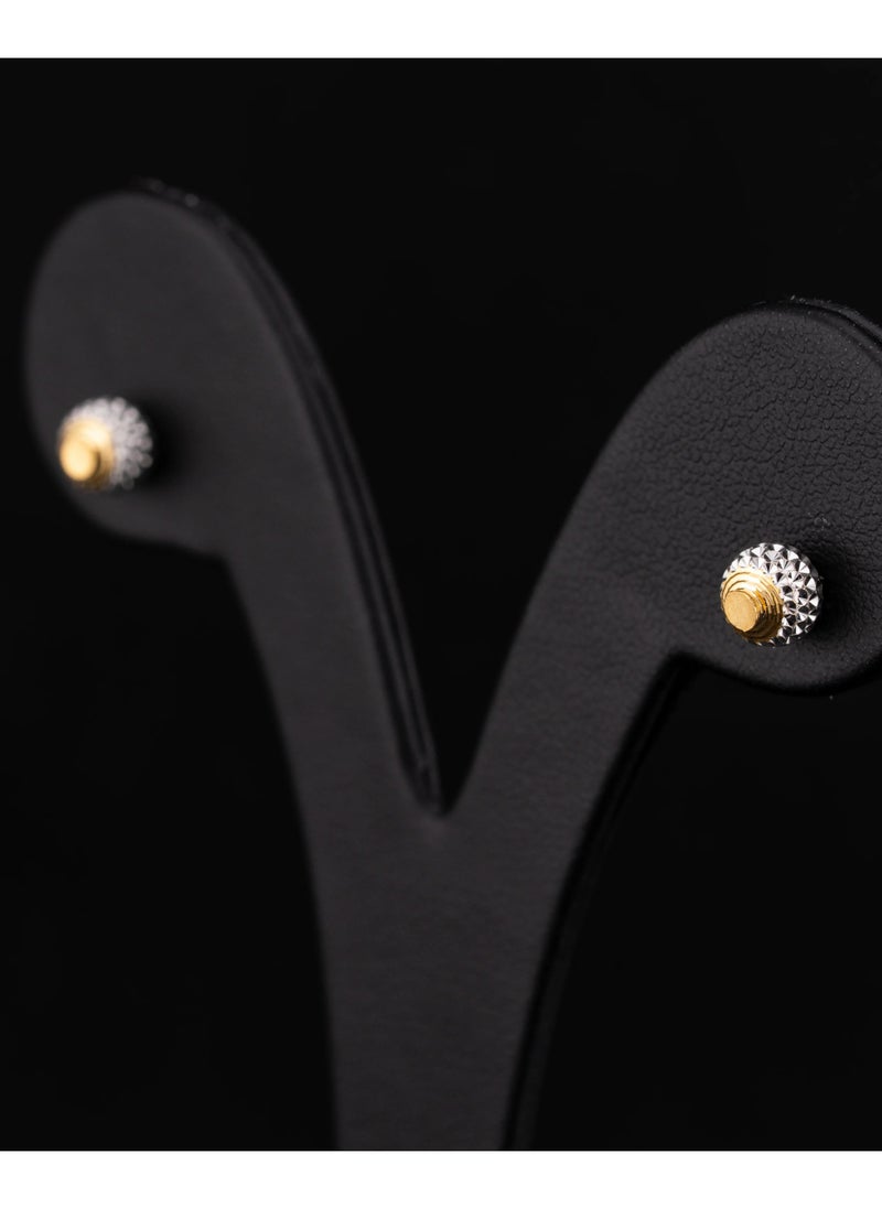 AAZ Jewellery L.L.C - Sparkle 22K Gold Stud Earrings - Image 1