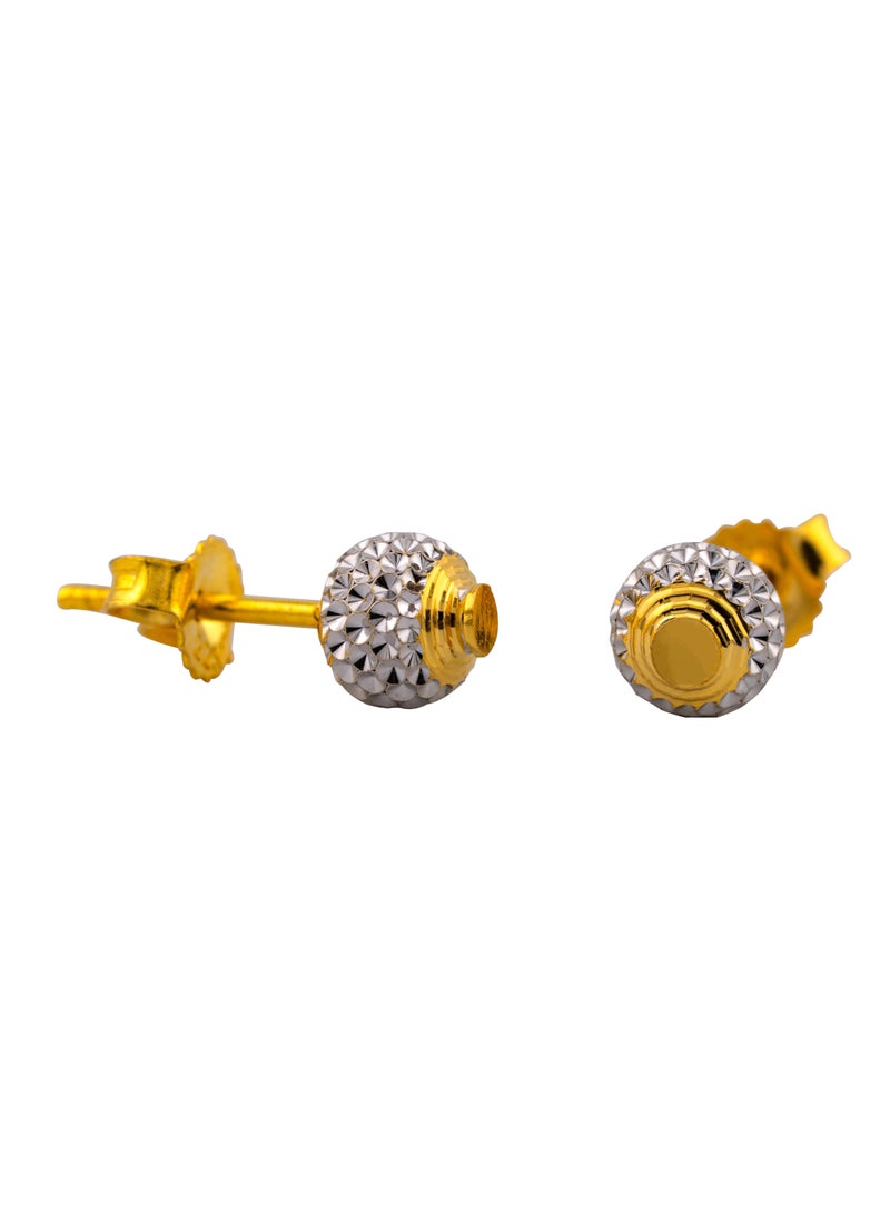 AAZ Jewellery L.L.C - Sparkle 22K Gold Stud Earrings - Image 1