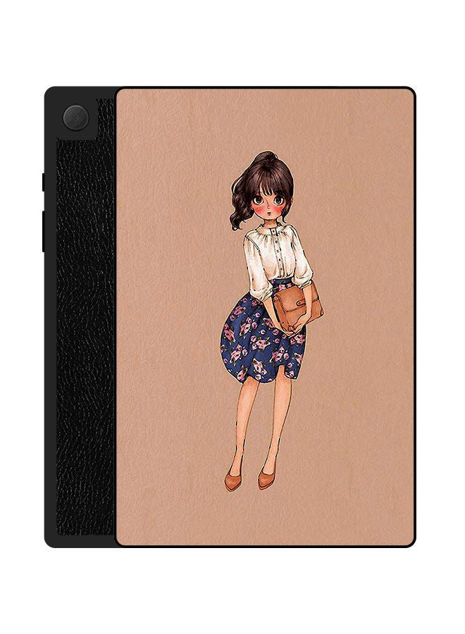 Theodor Protective Flip Case Cover For Samsung Galaxy Tab A8 10.5 2021 Girl Holding Bag - Image 1
