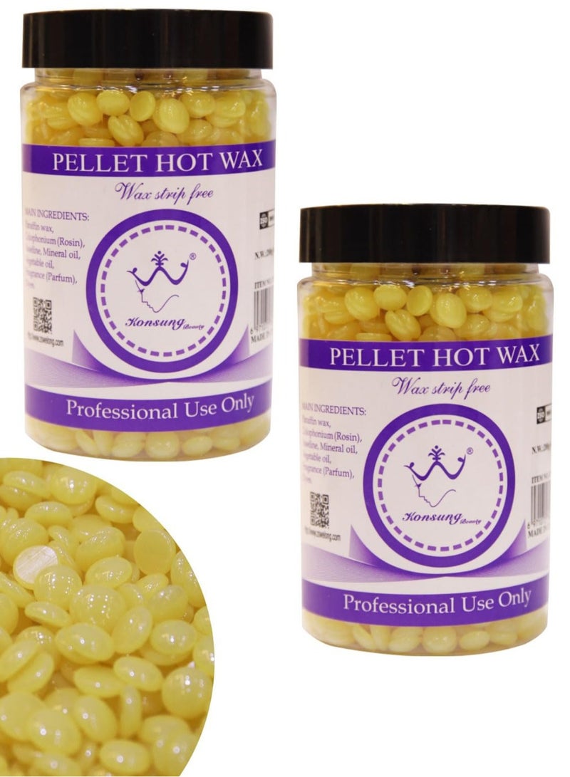 Konsung Beauty Pellet Hair Removal Hot Wax Beans Honey 400gm - Image 1