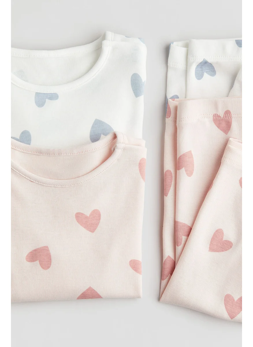 H&M 2-Pack Printed Cotton Pyjamas