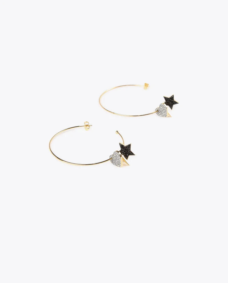 Lola Casademunt Hoop earrings with charms