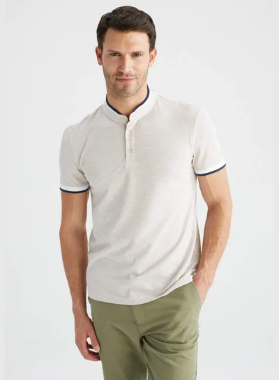 DeFacto Modern Fit Short Sleeve Judge Collar Polo Shirt
